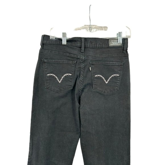 Women's Levi's Jeans Perfectly Slimming Boot Cut 512 Black Size 10 L/C Inseam 33 - Picture 10 of 10